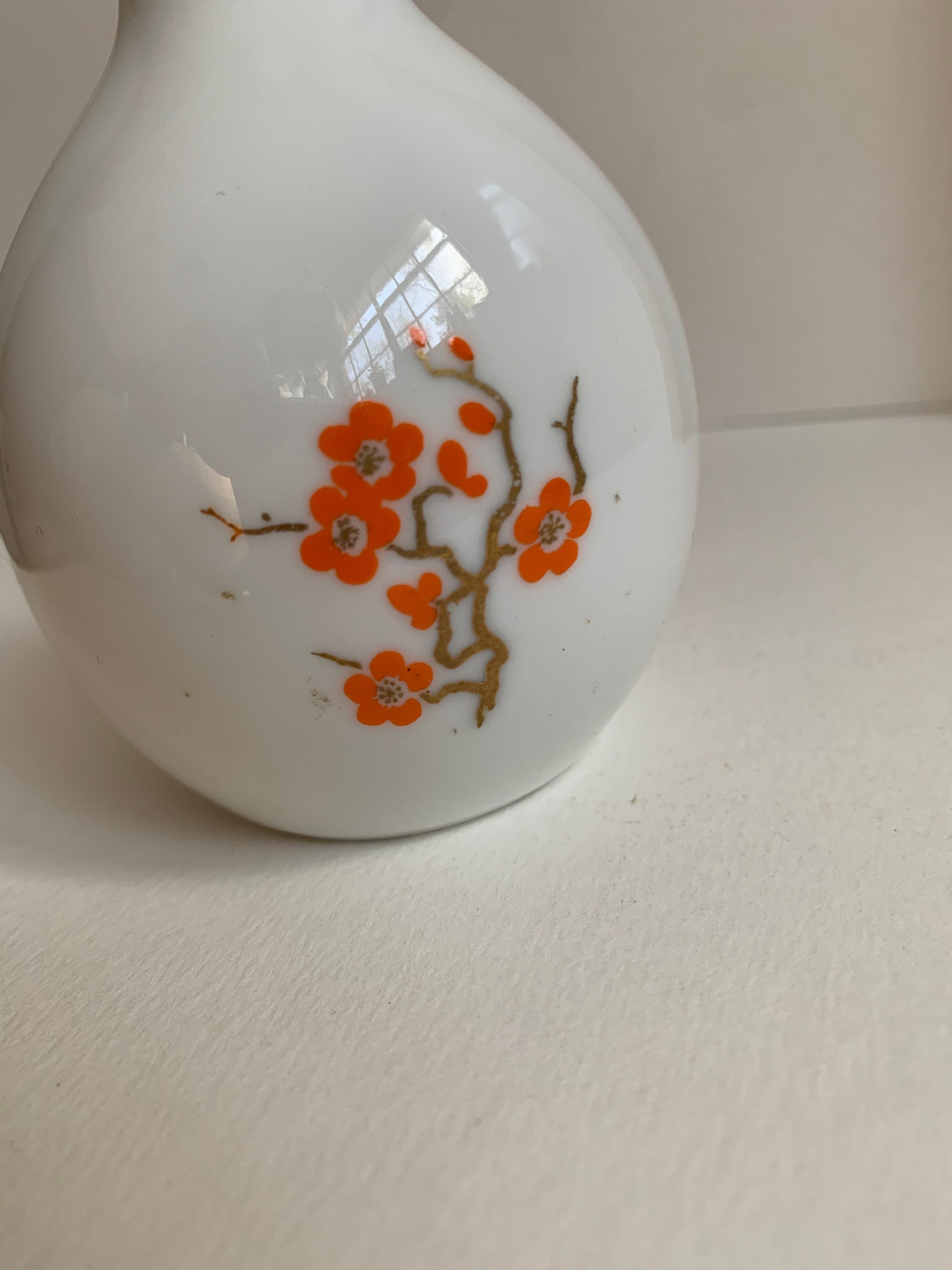 Small Japanese Orange Cherry Blossom Mikasa Vintage Bud Vase - Etsy