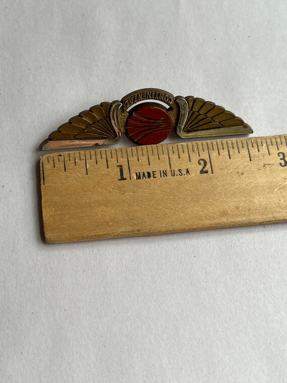 Vintage Continental Airlines Jr Pilot Wings Pin, … - image 7