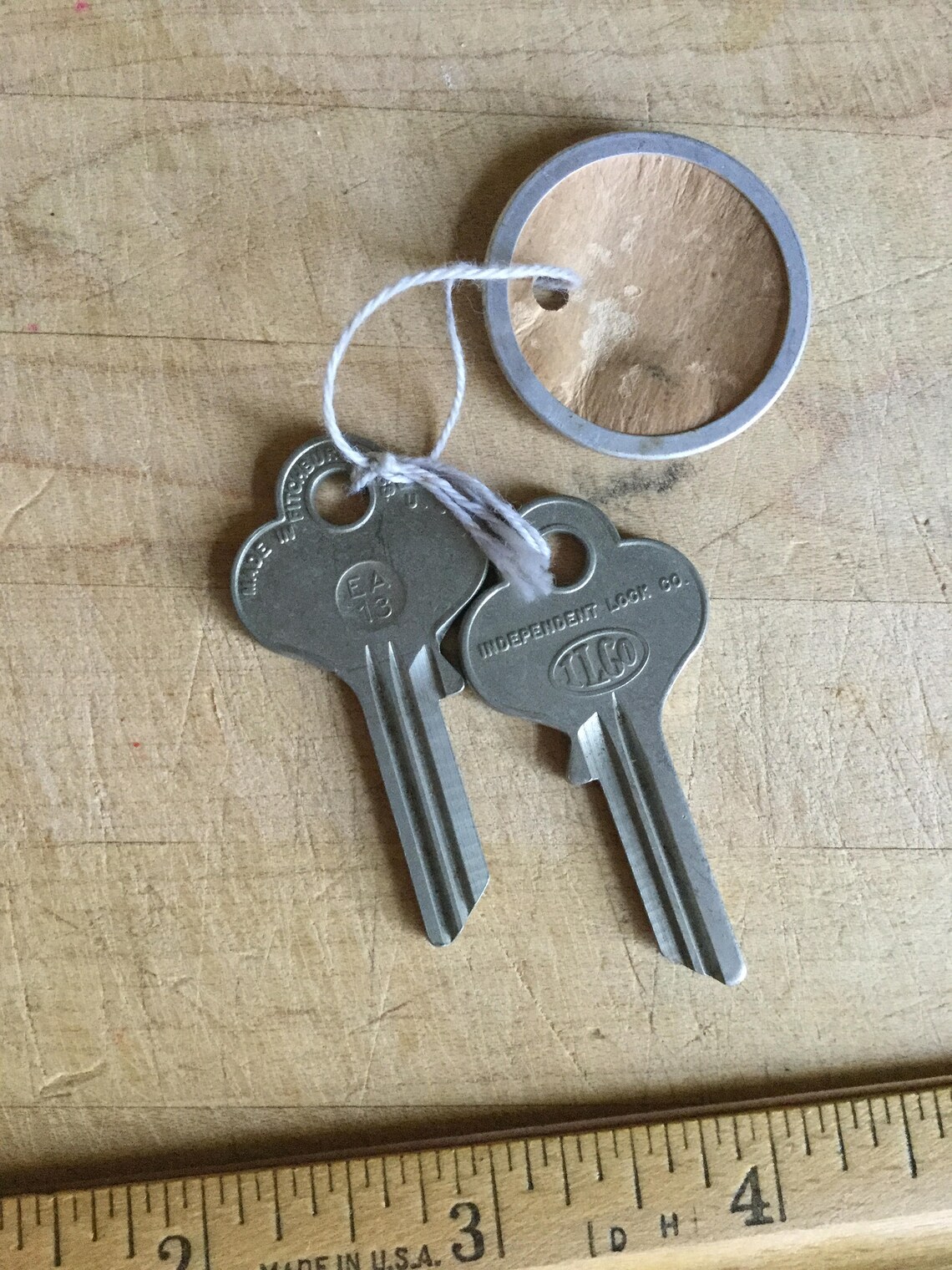 ILCO International Lock Co Blank Key Set Matching Uncut Etsy