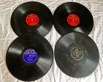 Vintage 78 RPM Record Collection: Decca, RCA Victor, Columbia
