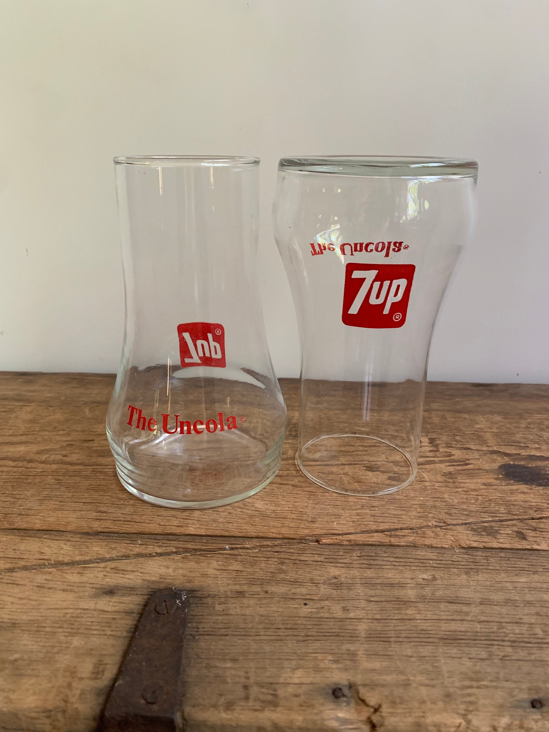 Vintage 70s 7UP the Uncola Glass Set Soda Advertising Drink - Etsy