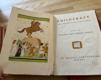 Vintage Child Craft Book Set Volumes 5 Thru 12 Circa 1945 - Etsy