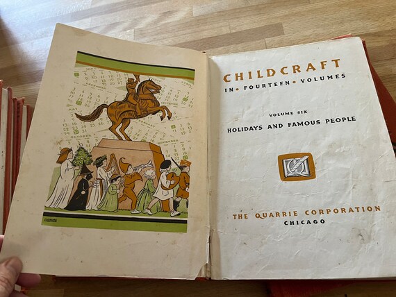 Vintage Child Craft Book Set Volumes 5 Thru 12 Circa 1945 - Etsy