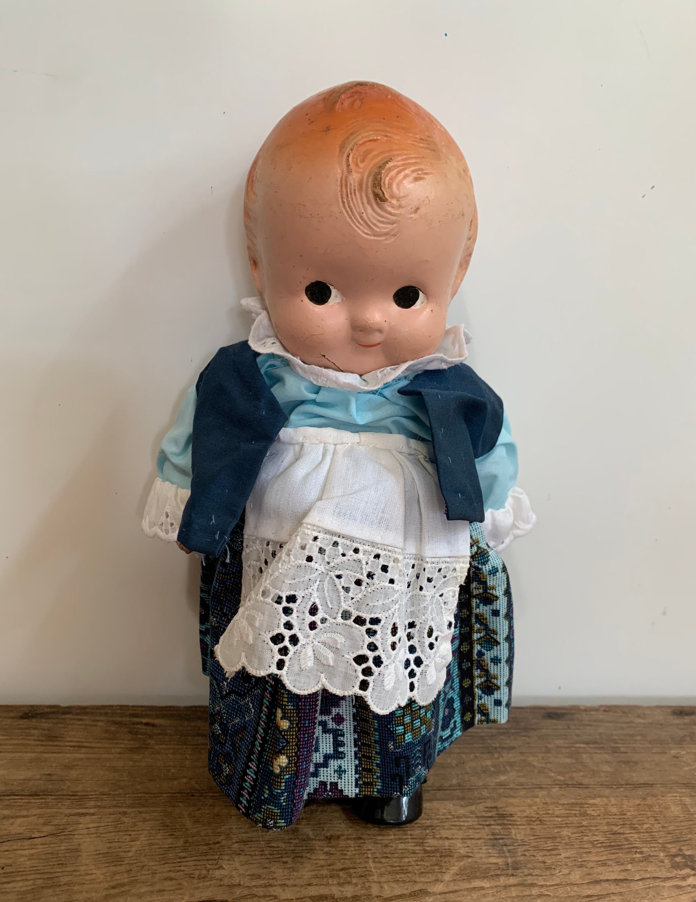 Antique Kewpie Composition Doll Kew pie Etsy Hong Kong