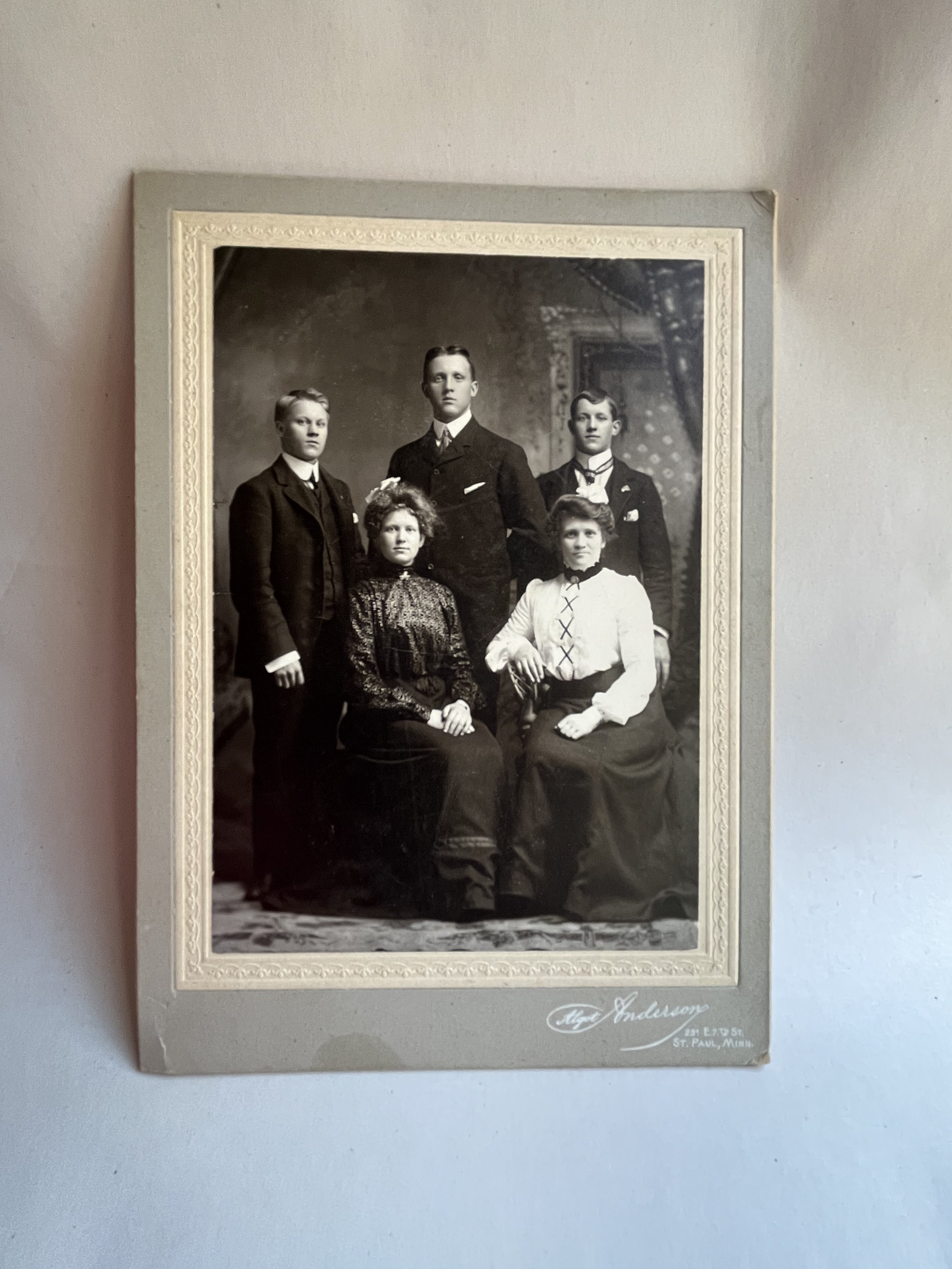 Historical Family Portrait, 4 People Victorian Portrait