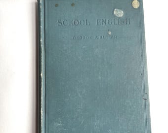 Antique 1894 School English Book: George Butler, Secondary Schools