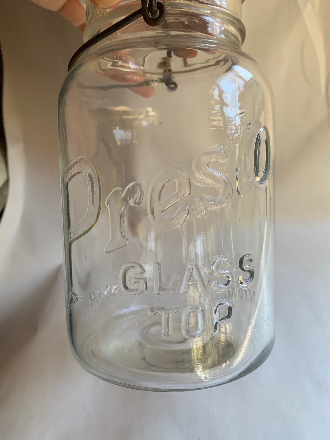 Vintage Presto Glass Canning Jar With Lid Etsy