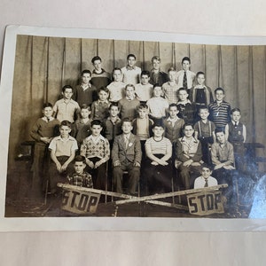 Vintage 1940s Middle School Class Photo: Canton, Ohio