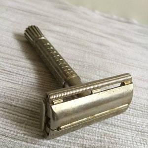 Vintage Gillette Shaving Razor for Men, Grooming Tool, Facial Hair Razor