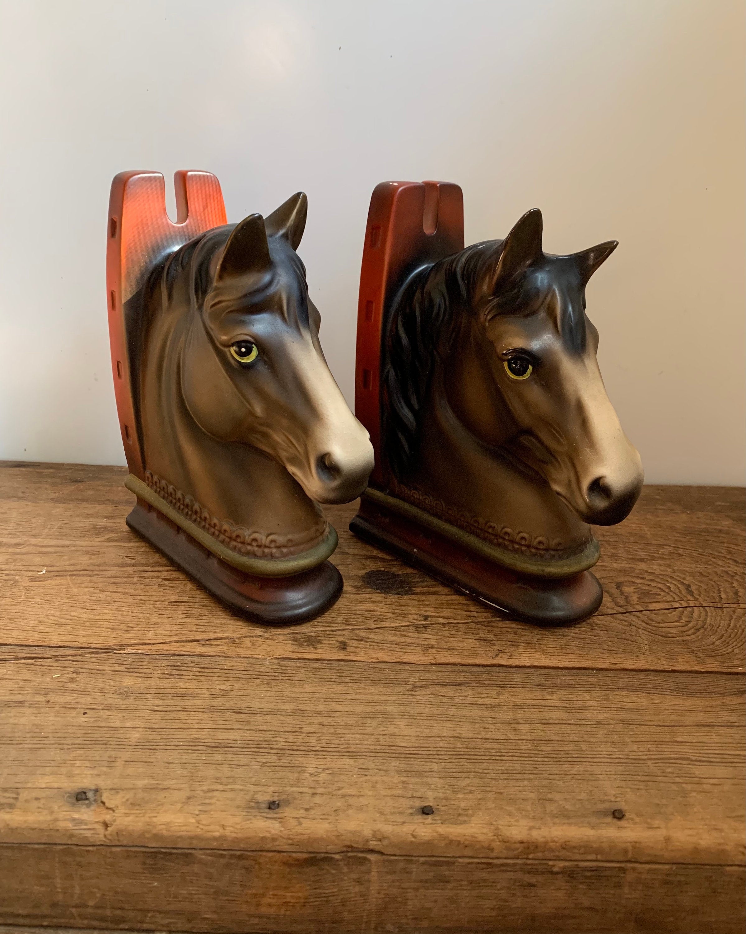 アンティーク雑貨 Horse Bookend Horse Bookend set｜馬モチーフのブックエンド