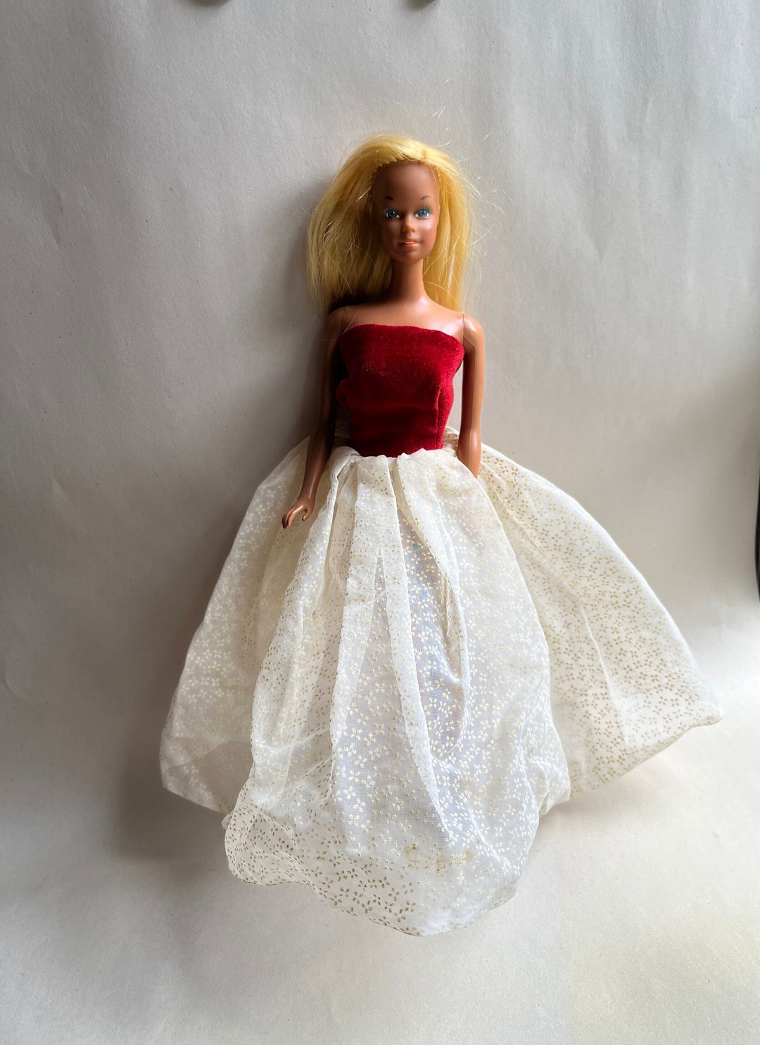 vintage barbie red and white dress Photo Shoot:Christmas in the Snow