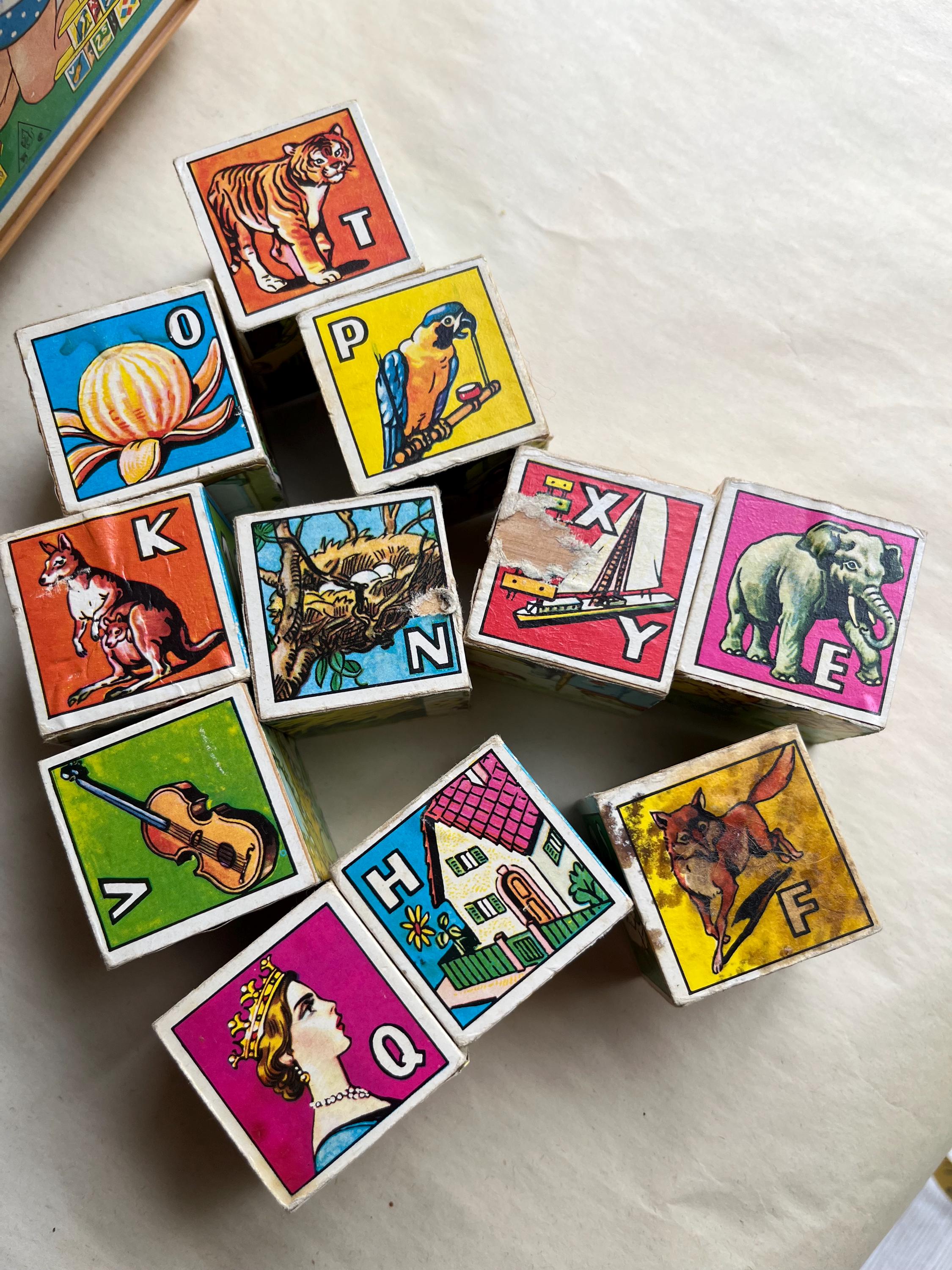 Vintage West Germany ABC Blocks Set by Hermann Eichhorn - Etsy