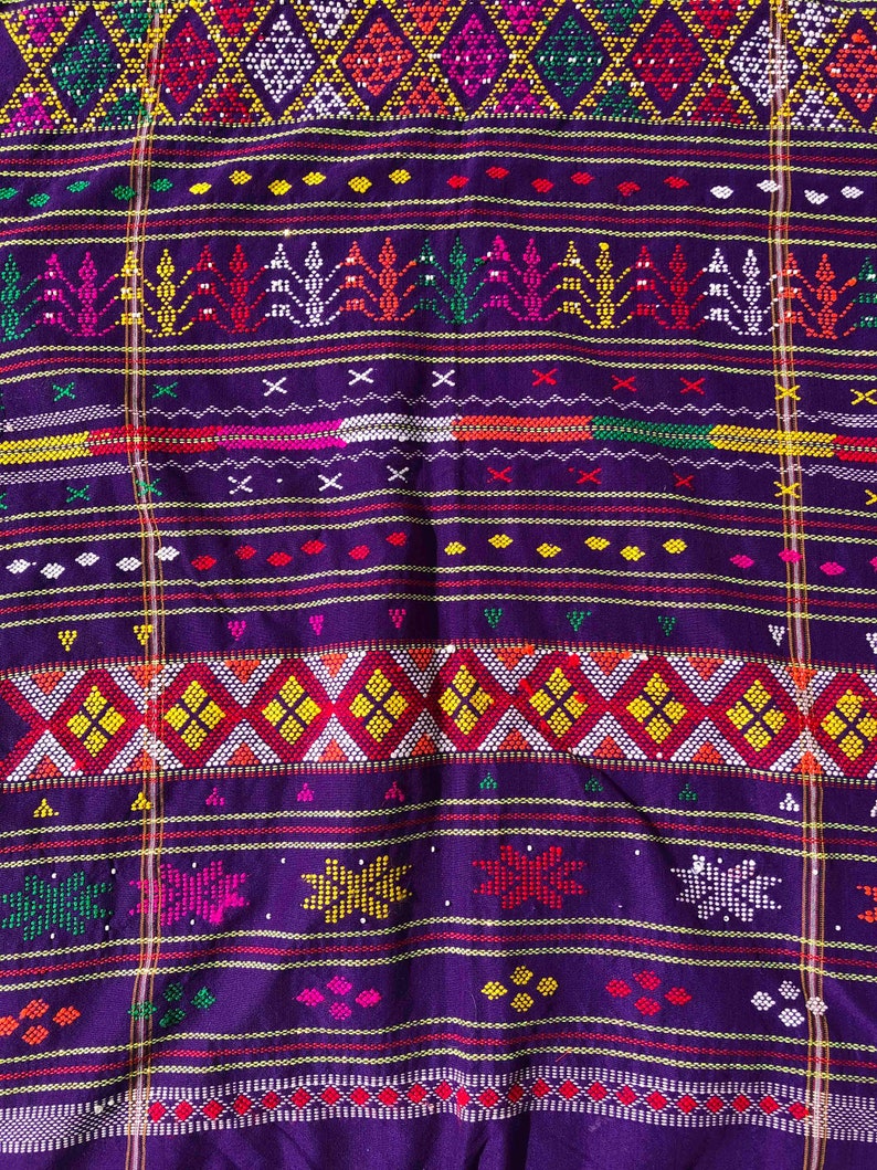 Purple Ulos  Batak TextileHandwovenTenun IkatWall Etsy