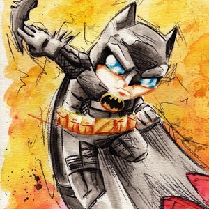 Custom Order Chibi Heroes! Illustrazioni ad acquerelli di NJJSTUDIO!