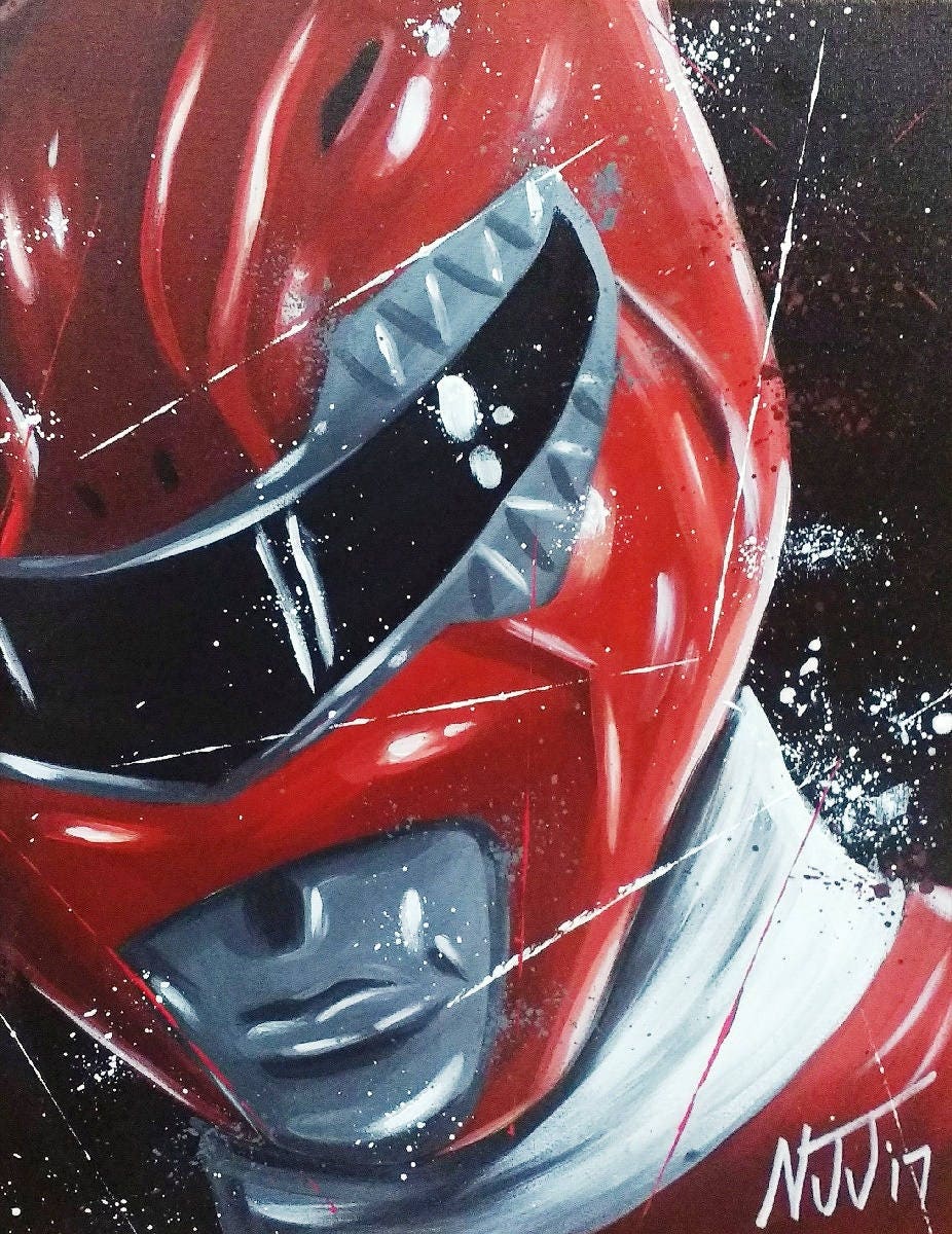 CUSTOM Power Ranger Helmet Paintings! Might Morphin Heroes!