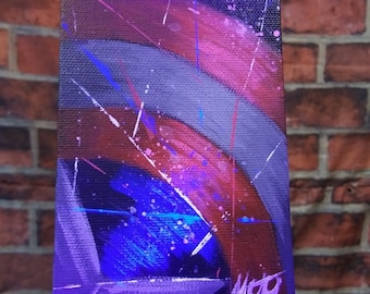 Pintura del Escudo del Mini Capitán América Blac