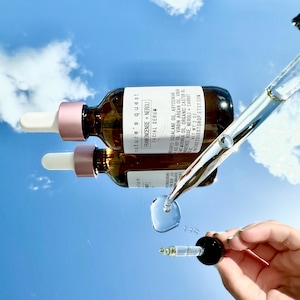 Organic Facial Serum | Jojoba, Moringa, Rosehip, Argan, Frankincense, Rose | Anti-Aging, Hydrating & Lightweight Face Oil for Glowing Skin