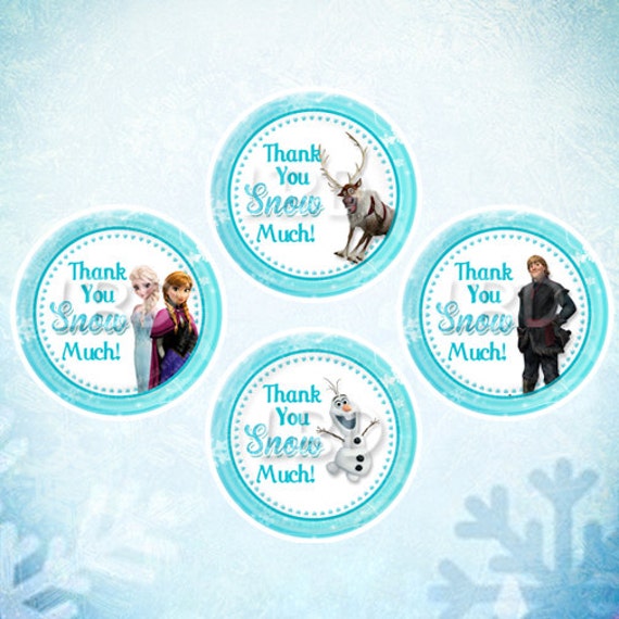 Frozen Favor Tags Thank You Snow Much 2 INSTANT Etsy