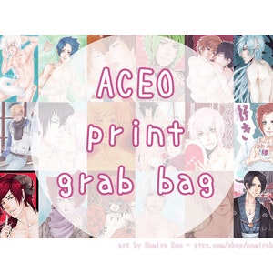 Kakaoauflagen Wundertüte Kakao Karten Manga ATC ACEO Drucke Prints Überraschungsbrief