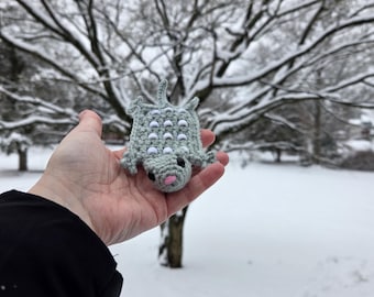 Petauro del azúcar con cuentas de crochet