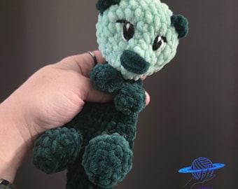 Peluche de nutria marina de ganchillo / Peluche de nutria hecho a mano
