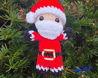 Muñeco de Papá Noel tejido a crochet