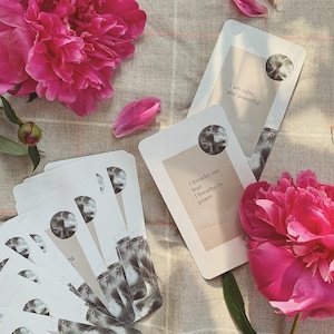 Birth Mantra Cards // Positive Affirmations Pregnancy Gift Hypnobirthing Quiet Rituals Oracle Cards