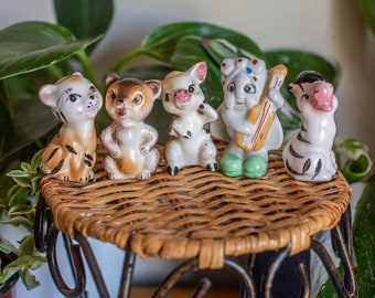 かっきー【Vintage Ceramic Figurine】 Lot of 6 Vintage Ceramic