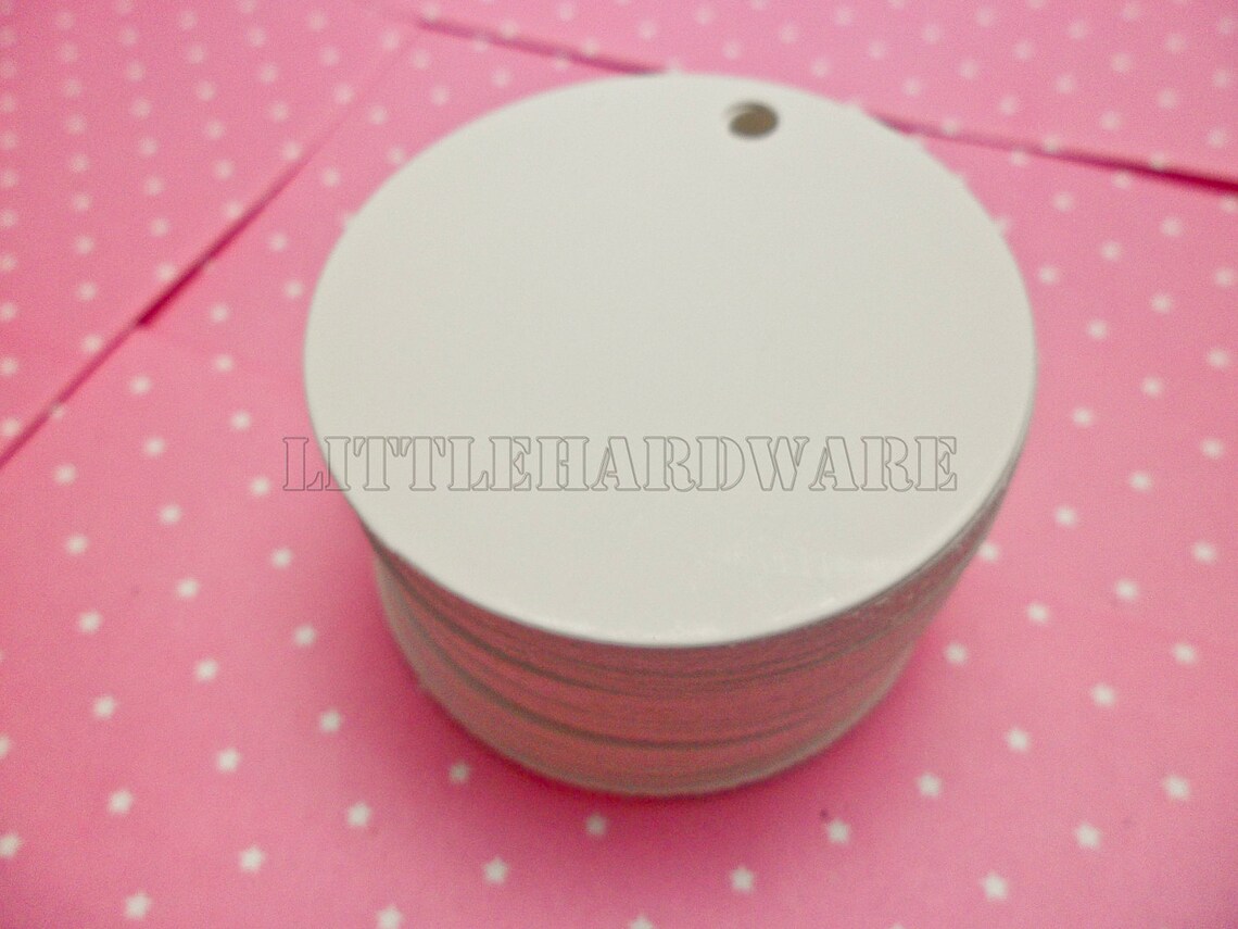 Set of 100 Round Blank Printable Tags for Wedding Favors - Etsy