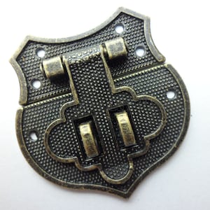 40mm x 43mm bronze color Jewelry Box Hasp Catch/jewelry box latch/small box hardware LC0063