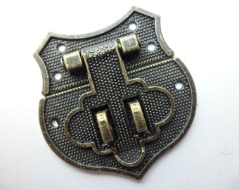 40mm x 43mm bronze color Jewelry Box Hasp Catch/jewelry box latch/small box hardware LC0063