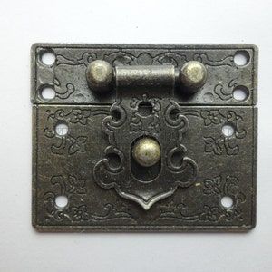 55mm x 47mm Vintage style small box hardware lock latch box latches box catches LC0015