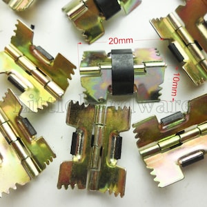 20pcs Brass Mini Hinges Small Box Cabinet Hinges Folding Butt Hinges 8x10mm  80pcs Nails Craft Supplies DIY -  Canada