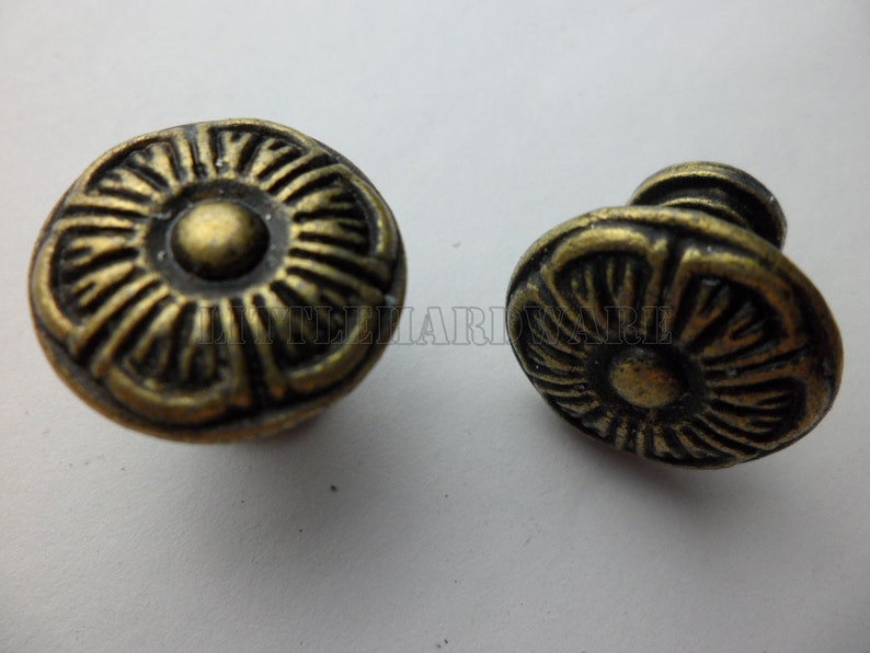 10 piezas perillas de cajón vintage de 13mm de diámetro / | Etsy