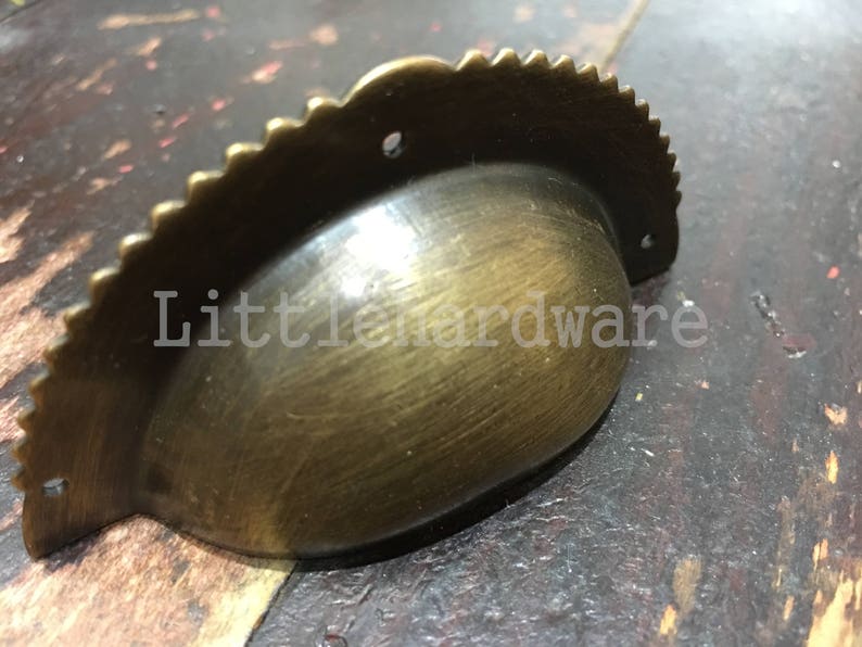75mmx38mm Brass Made Bronze Classic Cup Pulls Drawer Pulls Etsy