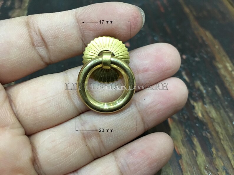 4 Pcs Brass Made Classic Ring Pulls Drawer Pulls Ring Pulls Etsy