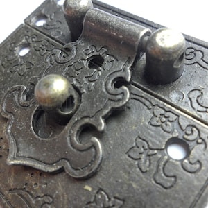 2Pcs 55mm x 47mm Vintage style small box hardware lock latch box latches box catches box hasp small clasp