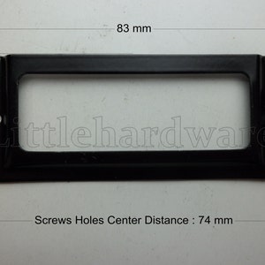 taglia grande di 4pcs 84 x 30 mm nero colore carta/telaio titolare/titolari/etichetta fotogrammi DP0339
