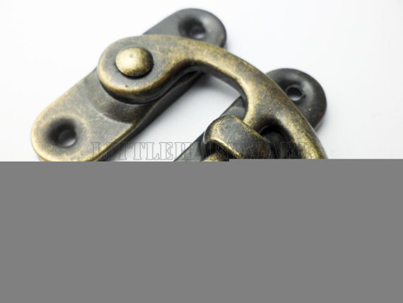 Petite Taille Doré décoratif Hasp Bijoux cas Attraper Avec Vis 8 ensembles Box Loquet
