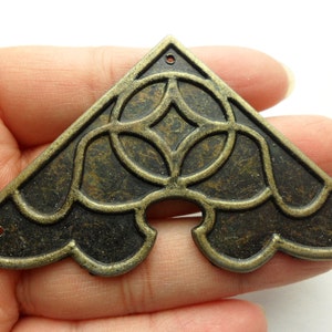 4 pcs 54mm bronze color jewelry box corner decoration corner protection metal decorative corner bracket for chest case box #CB0119