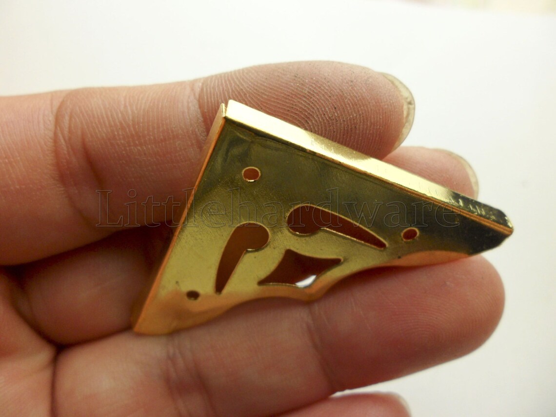 8Pcs golden Smile Decorative box Corner Bracket box corners Etsy