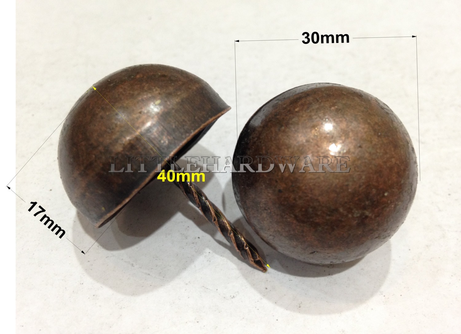 A pair of Big Size upholstery tacks/decorative tacks/Thick Etsy