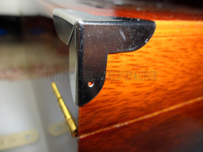 4PCS 23mmx23mmx23mm Silver Iron Jewelry Box Corner Decoration Etsy