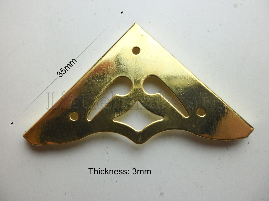 8pcs Golden Smile Decorative Box Corner Bracket box Corners Etsy