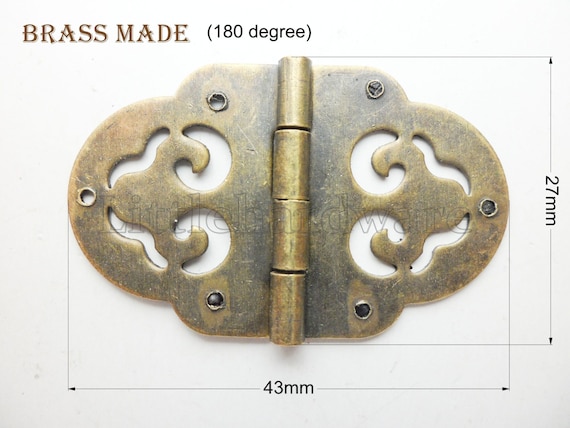 A Pair of Solid Brass 43mmx27mm palace Vintage Rustic Small Brass Hinges,parliament  Hinges,jewelry Box Hinges,decorative Hinges VH0065 -  Canada