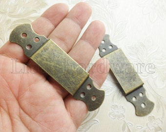 8 piezas de 78 mm x 18 mm, color bronce, para decoración de esquinas de joyero, soporte decorativo para esquinas #CB0137