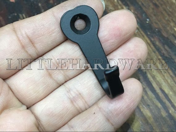 10 Pcs Black Small Iron Rustic love Hooks/furniture Hooks/metal Hooks/key  Hooks/decorative Hooks/furniture Hardware 40x17x22mm HK0034 