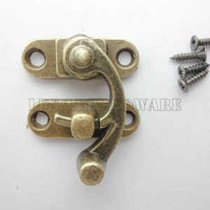 29mmx33mm bronze color thick Ox horn buckle/ box latch/ box catch hasp/ latch hook / gift box buckle