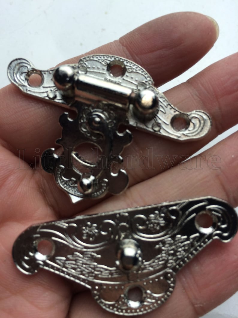 Silver Color Lock Latch/ Box Hardware/jewelry Box Latch Gift Etsy