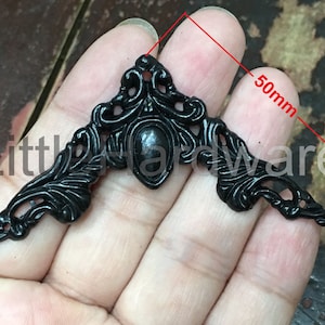 4 pcs 50mm black color decorative corner bracket for chest case box